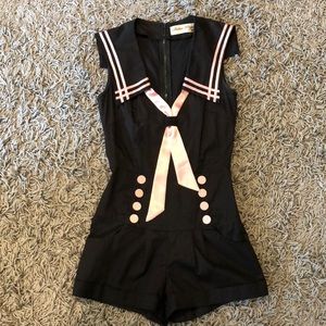 Bettie Page sailor romper